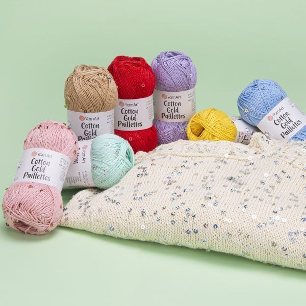 Cotton Gold Paillettes 7111