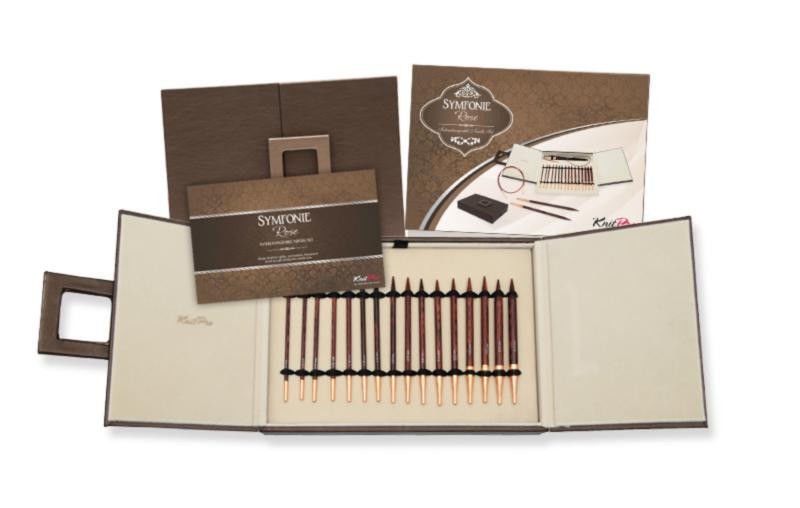 20617 Подарочный набор деревянных съемных спиц Deluxe Symfonie Rose KnitPro