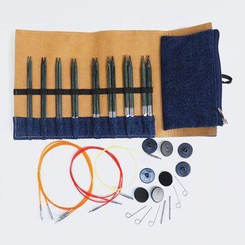 20644 Набір дерев&rsquo;яних знімних спиць Indigo Wood KnitPro (13см)
