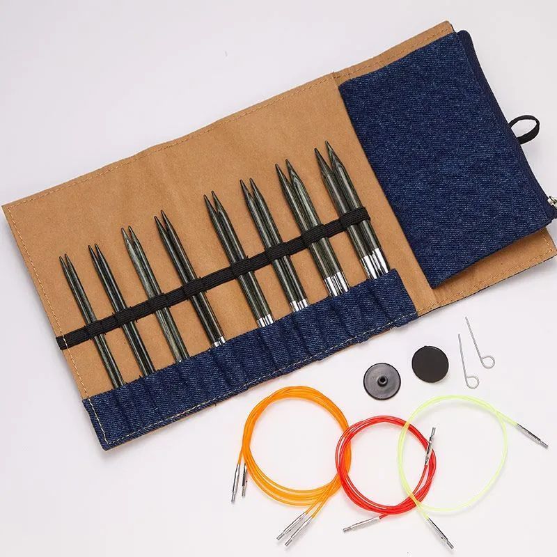 20644 Набір дерев&rsquo;яних знімних спиць Indigo Wood KnitPro (13см)